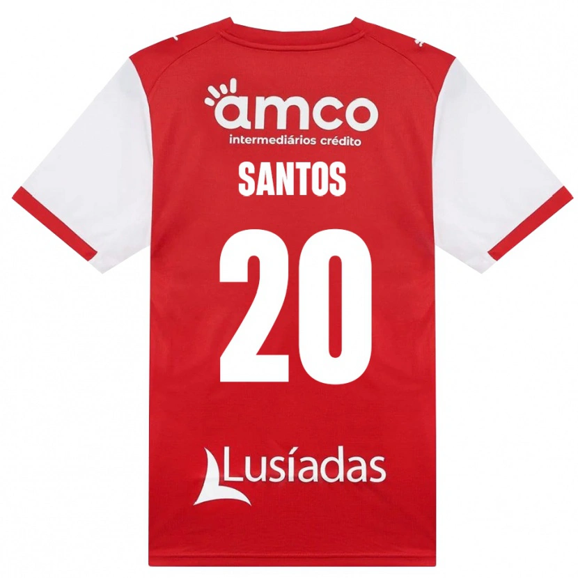Danxen Men Lourenço Santos #20 White Red Black Home Jersey 2026/27 T-Shirt