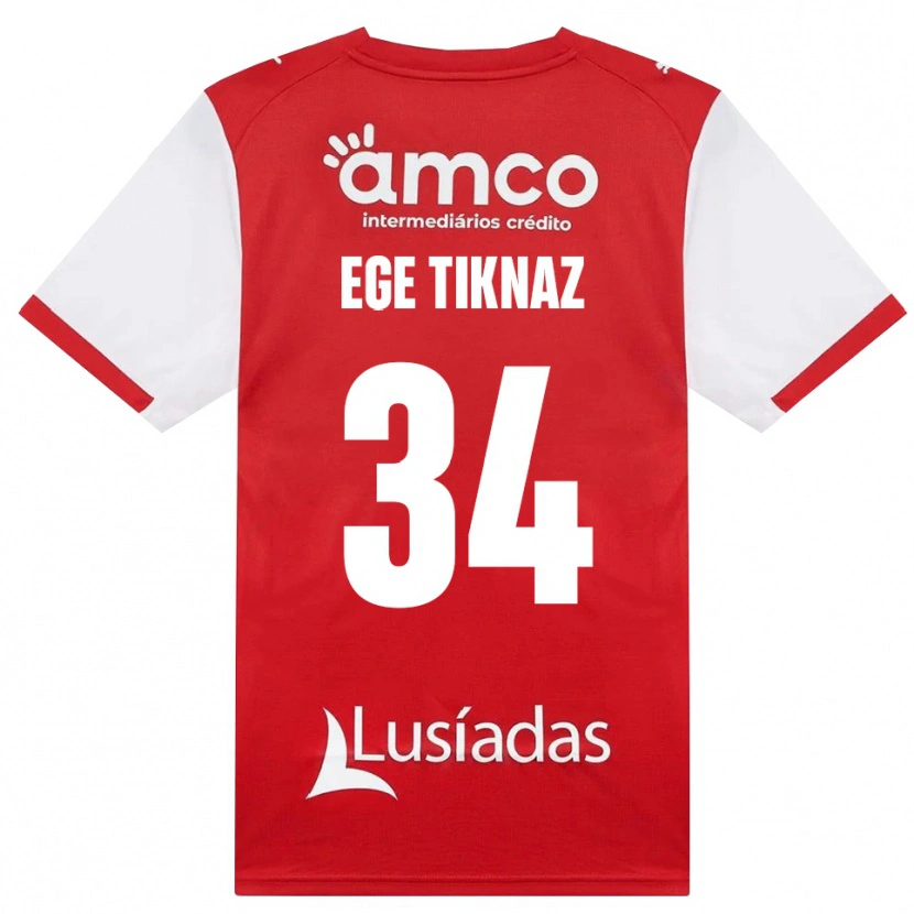 Danxen Men Demir Ege Tıknaz #34 White Red Black Home Jersey 2026/27 T-Shirt