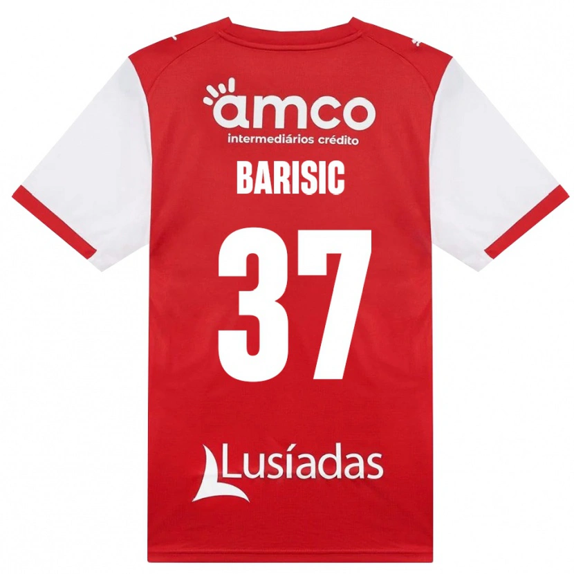 Danxen Men Adrian Barisic #37 White Red Black Home Jersey 2026/27 T-Shirt