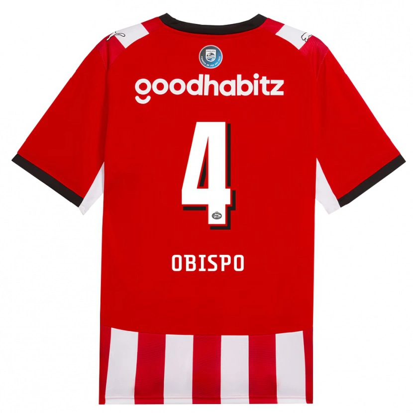 Danxen Men Armando Obispo #4 Red White Black Home Jersey 2026/27 T-Shirt