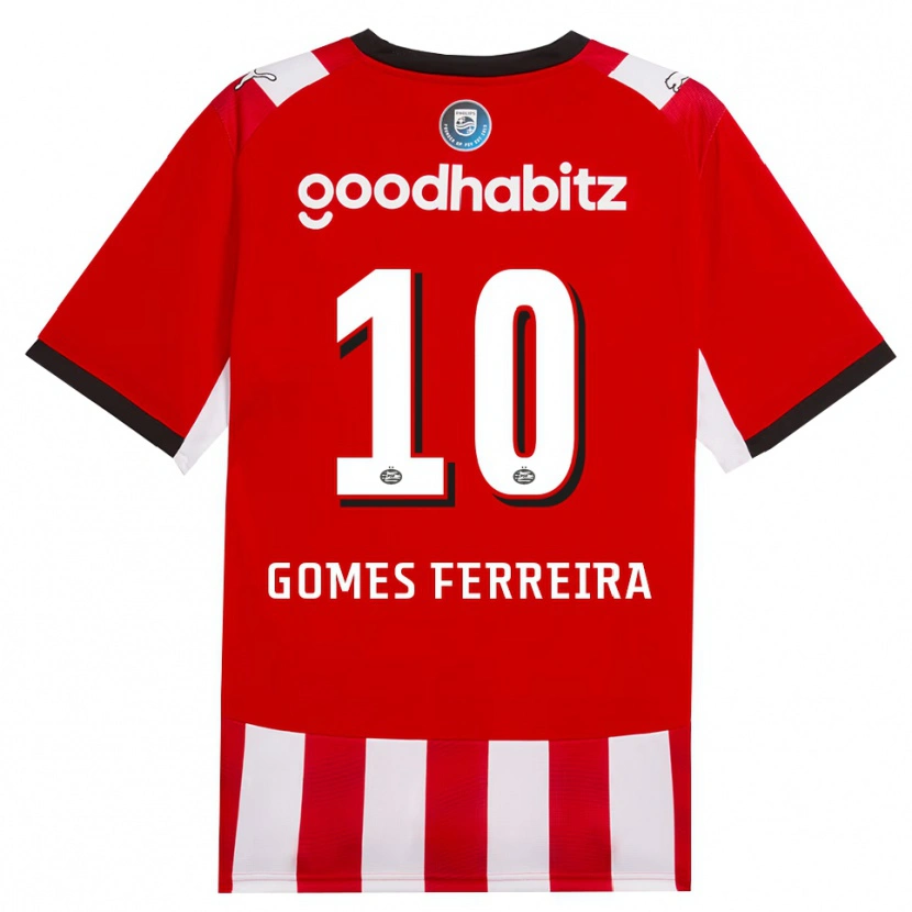 Danxen Men Damian Gomes Ferreira #10 Red White Black Home Jersey 2026/27 T-Shirt