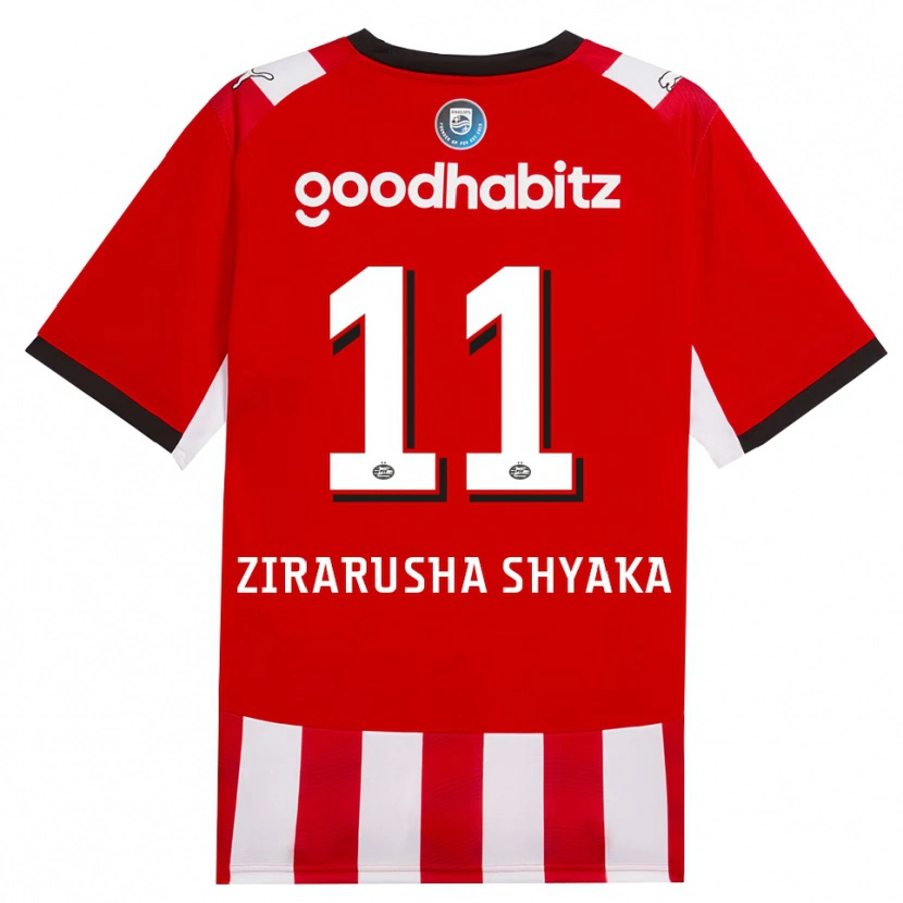 Danxen Men David Zirarusha Shyaka #11 Red White Black Home Jersey 2026/27 T-Shirt