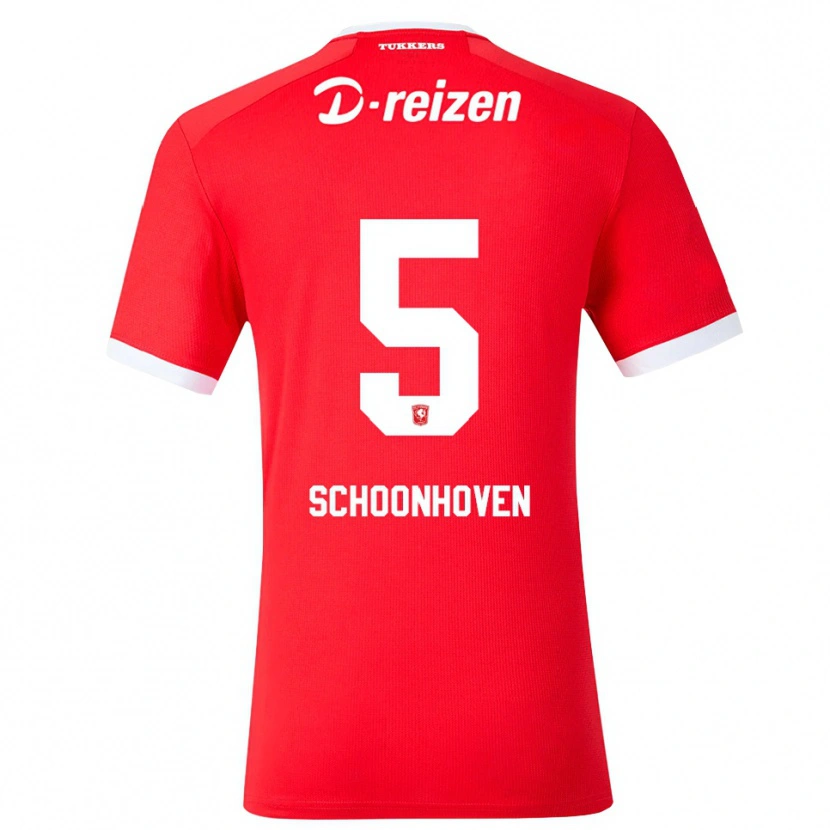 Danxen Men Roman Schoonhoven #5 Red White Home Jersey 2026/27 T-Shirt
