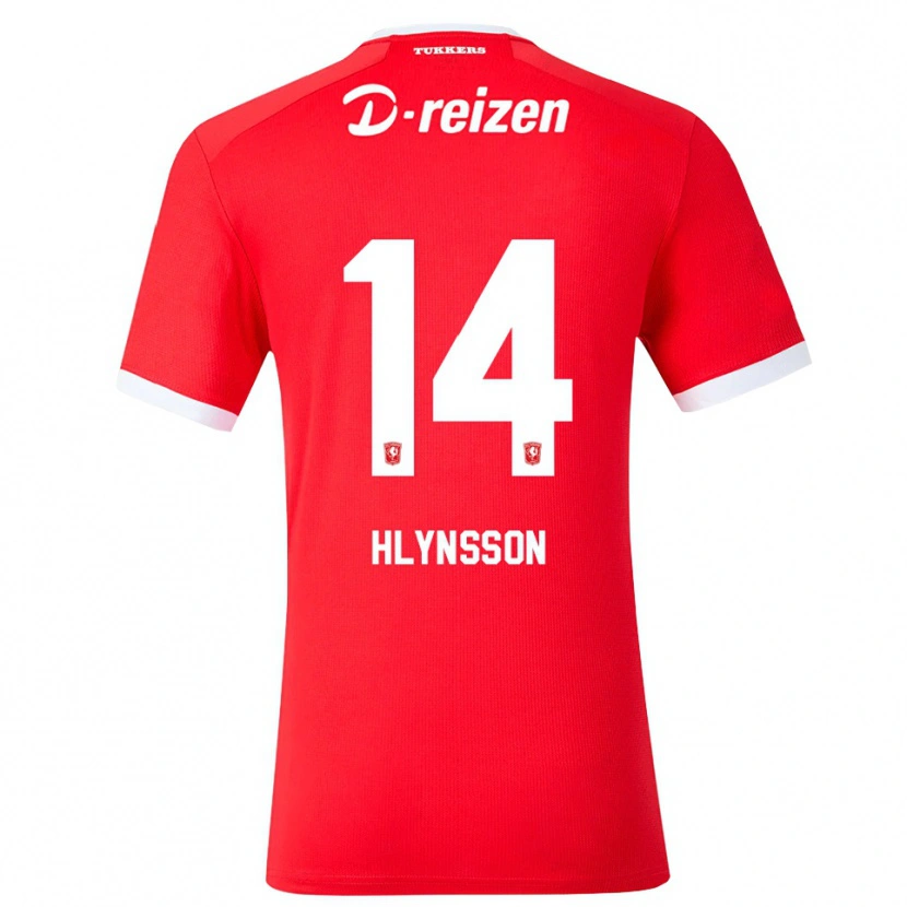 Danxen Men Kristian Hlynsson #14 Red White Home Jersey 2026/27 T-Shirt