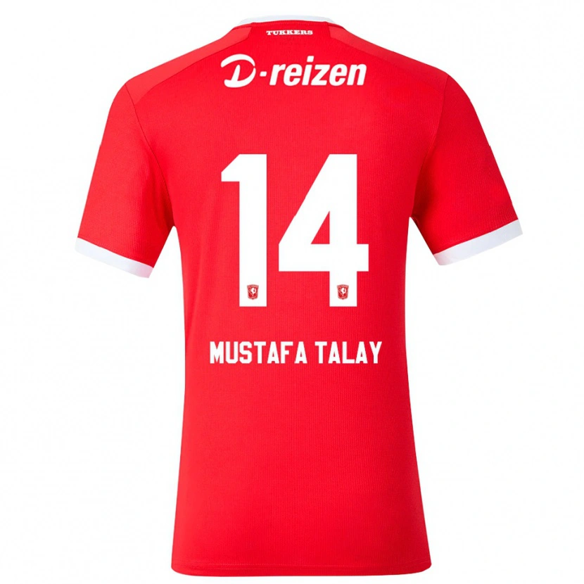 Danxen Men Kaan Mustafa Talay #14 Red White Home Jersey 2026/27 T-Shirt