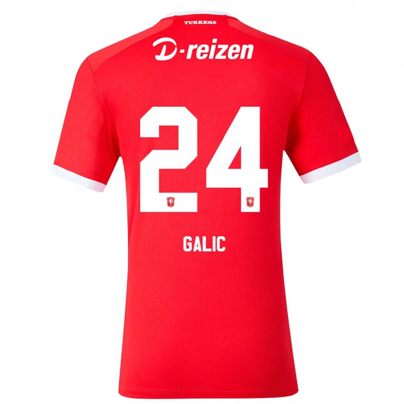 Danxen Men Daniela Galic #24 Red White Home Jersey 2026/27 T-Shirt
