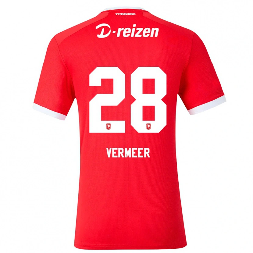 Danxen Men Sofie Rianne Vermeer #28 Red White Home Jersey 2026/27 T-Shirt