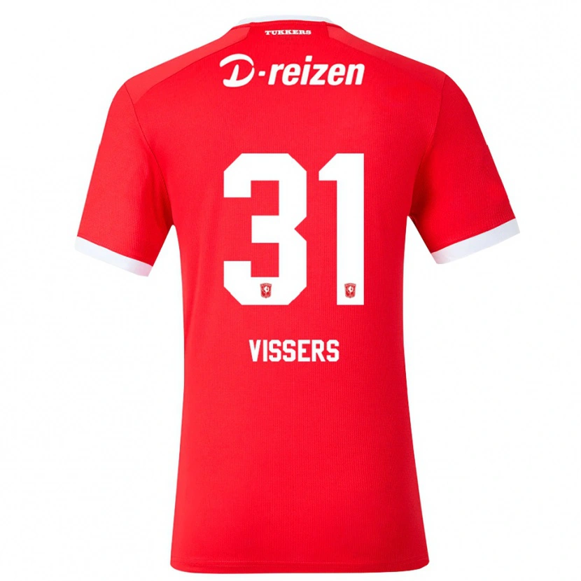Danxen Men Kiki Vissers #31 Red White Home Jersey 2026/27 T-Shirt
