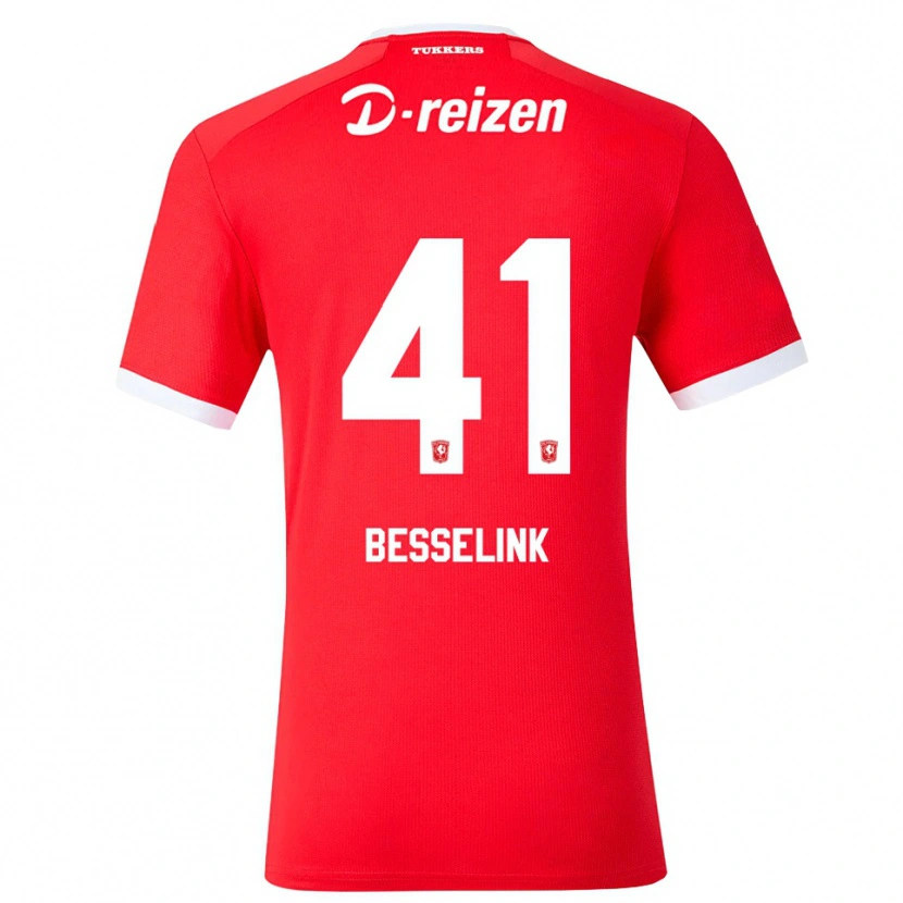 Danxen Men Gijs Besselink #41 Red White Home Jersey 2026/27 T-Shirt
