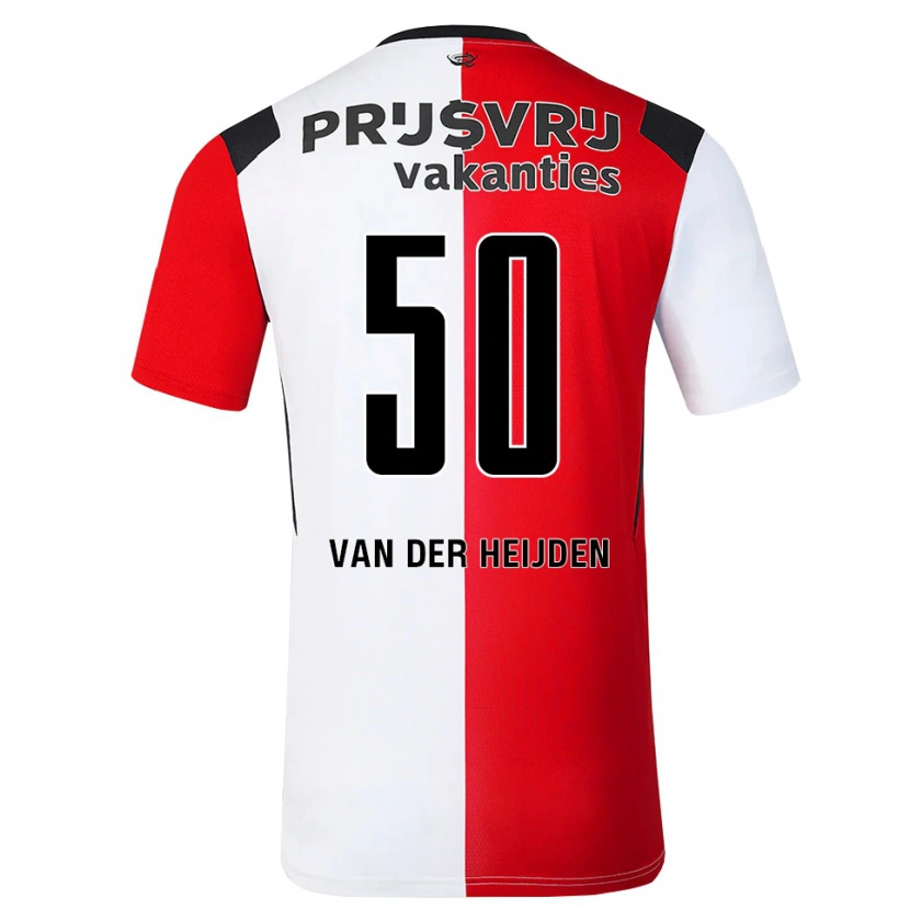 Danxen Men Delano Van Der Heijden #50 Red White Black Home Jersey 2026/27 T-Shirt