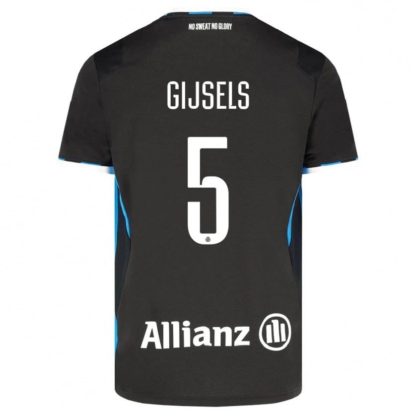 Danxen Men Kellen Gijsels #5 Black Red Blue Home Jersey 2026/27 T-Shirt