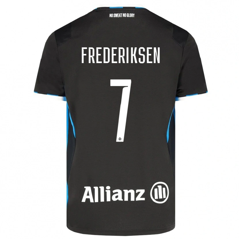 Danxen Men Rebekka Frederiksen #7 Black Red Blue Home Jersey 2026/27 T-Shirt
