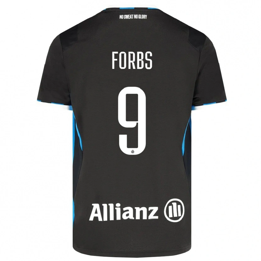 Danxen Men Carlos Forbs #9 Black Red Blue Home Jersey 2026/27 T-Shirt