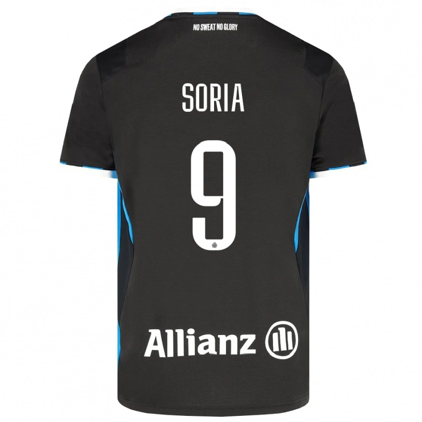 Danxen Men Matteo Soria #9 Black Red Blue Home Jersey 2026/27 T-Shirt