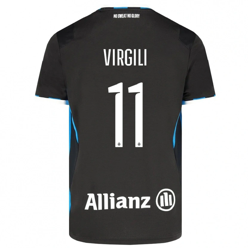 Danxen Men Jan Virgili #11 Black Red Blue Home Jersey 2026/27 T-Shirt