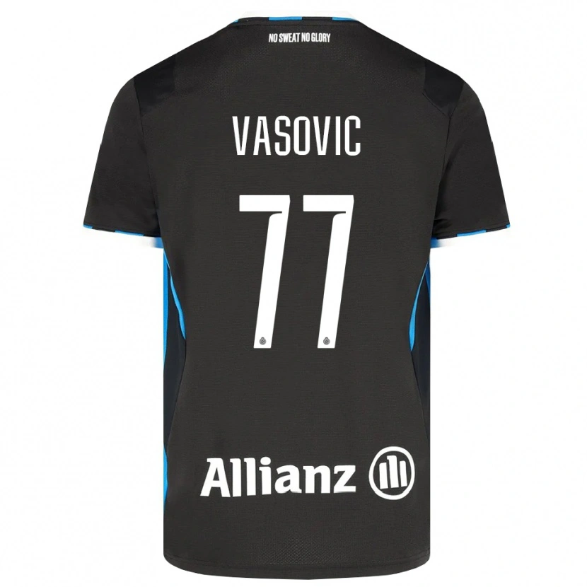 Danxen Men Andrej Vasovic #77 Black Red Blue Home Jersey 2026/27 T-Shirt