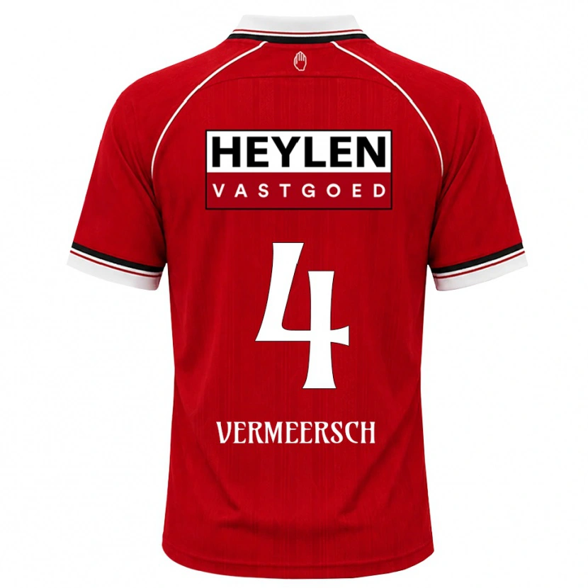 Danxen Men Ryan Vermeersch #4 Red White Black Home Jersey 2026/27 T-Shirt