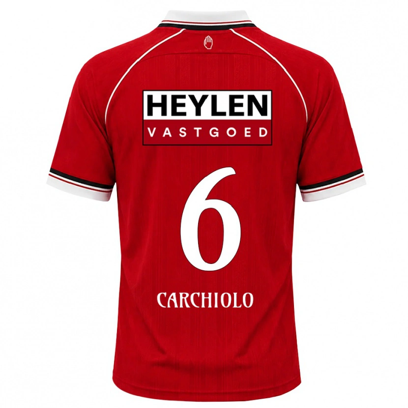 Danxen Men Ilano Carchiolo #6 Red White Black Home Jersey 2026/27 T-Shirt