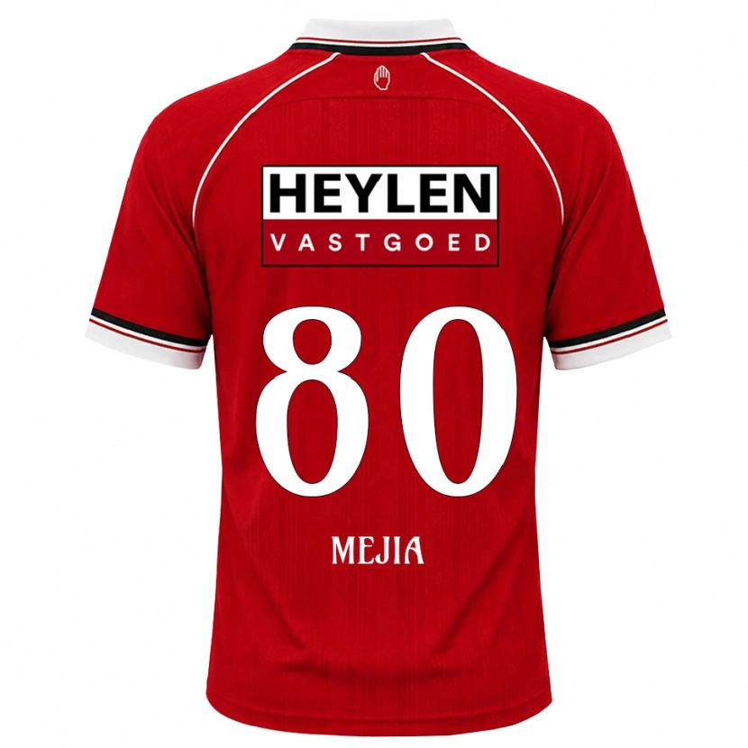 Danxen Men Carlos Mejia #80 Red White Black Home Jersey 2026/27 T-Shirt