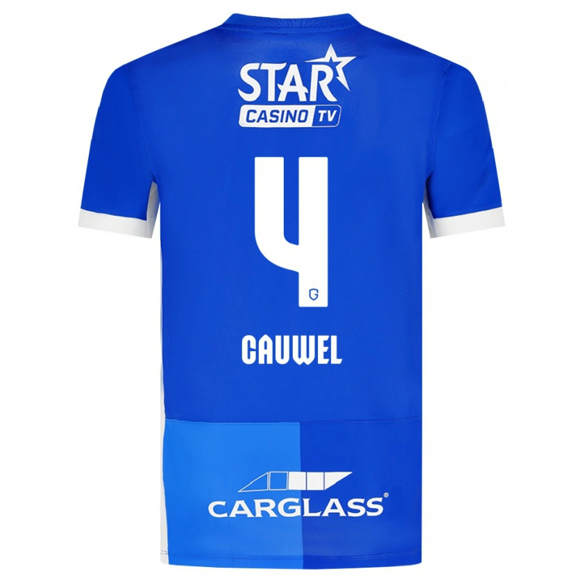 Danxen Men Michiel Cauwel #4 Medium Blue Royal Blue White Home Jersey 2026/27 T-Shirt