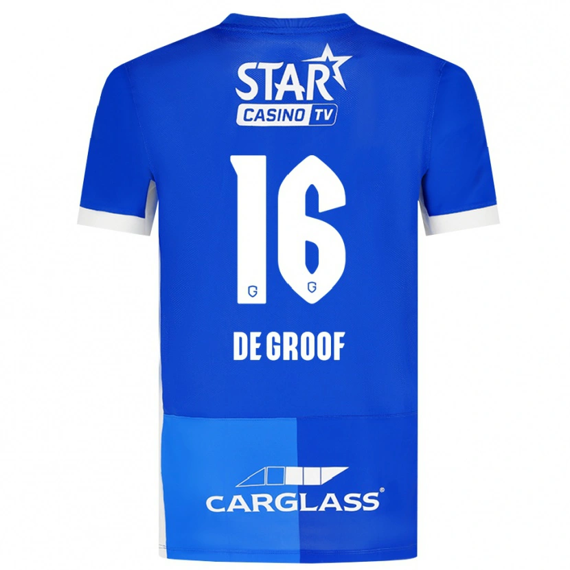Danxen Men Jens De Groof #16 Medium Blue Royal Blue White Home Jersey 2026/27 T-Shirt