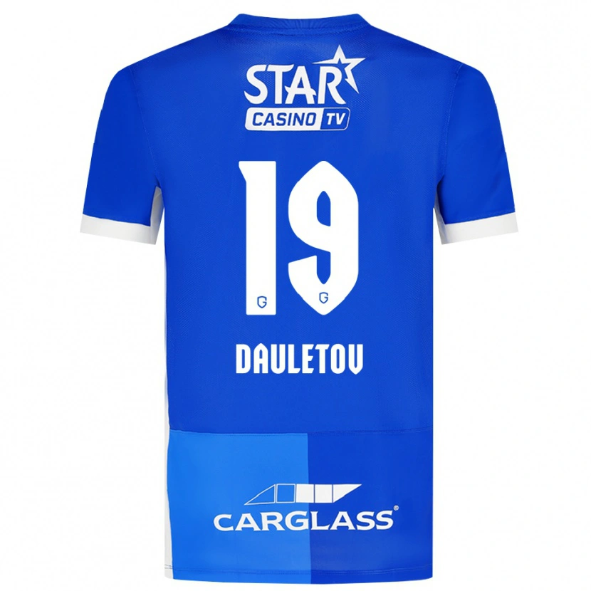 Danxen Men Shakhmurat Dauletov #19 Medium Blue Royal Blue White Home Jersey 2026/27 T-Shirt