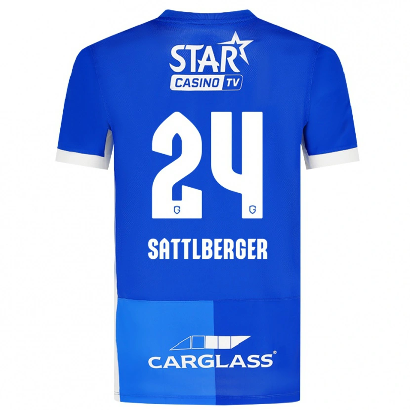 Danxen Men Nikolas Sattlberger #24 Medium Blue Royal Blue White Home Jersey 2026/27 T-Shirt