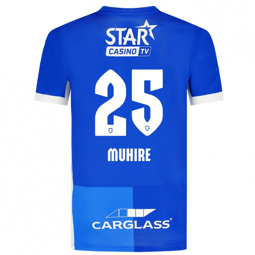 Danxen Men Ian-Confiance Muhire #25 Medium Blue Royal Blue White Home Jersey 2026/27 T-Shirt