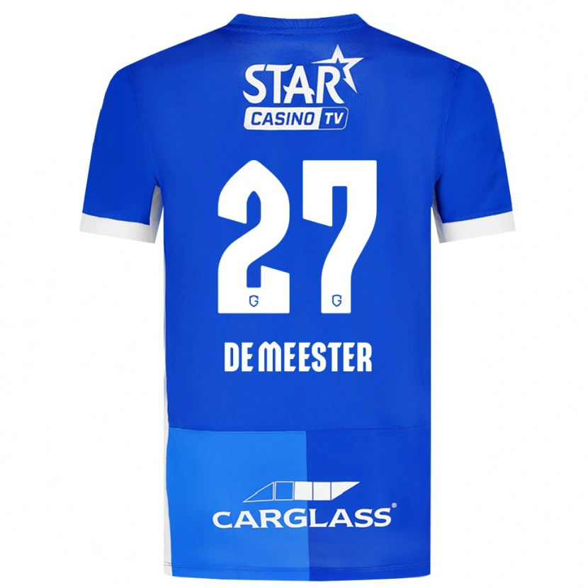 Danxen Men Joyce De Meester #27 Medium Blue Royal Blue White Home Jersey 2026/27 T-Shirt