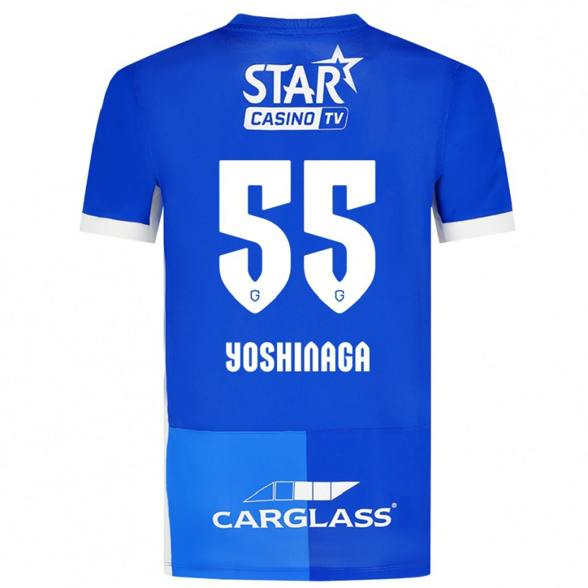Danxen Men Yumeki Yoshinaga #55 Medium Blue Royal Blue White Home Jersey 2026/27 T-Shirt