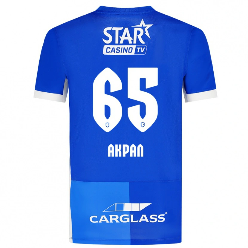 Danxen Men Christian Akpan #65 Medium Blue Royal Blue White Home Jersey 2026/27 T-Shirt