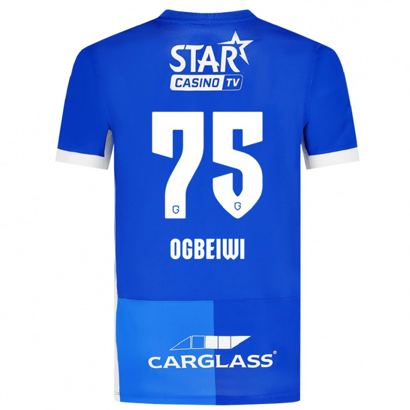 Danxen Men Precious Ogbeiwi #75 Medium Blue Royal Blue White Home Jersey 2026/27 T-Shirt