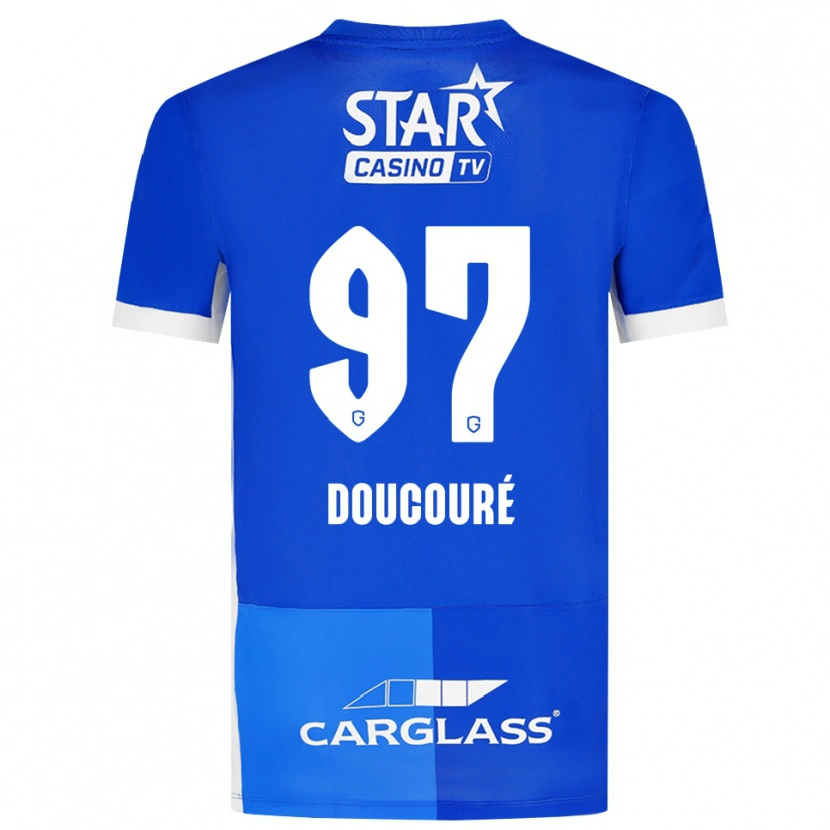 Danxen Men Emile Doucouré #97 Medium Blue Royal Blue White Home Jersey 2026/27 T-Shirt