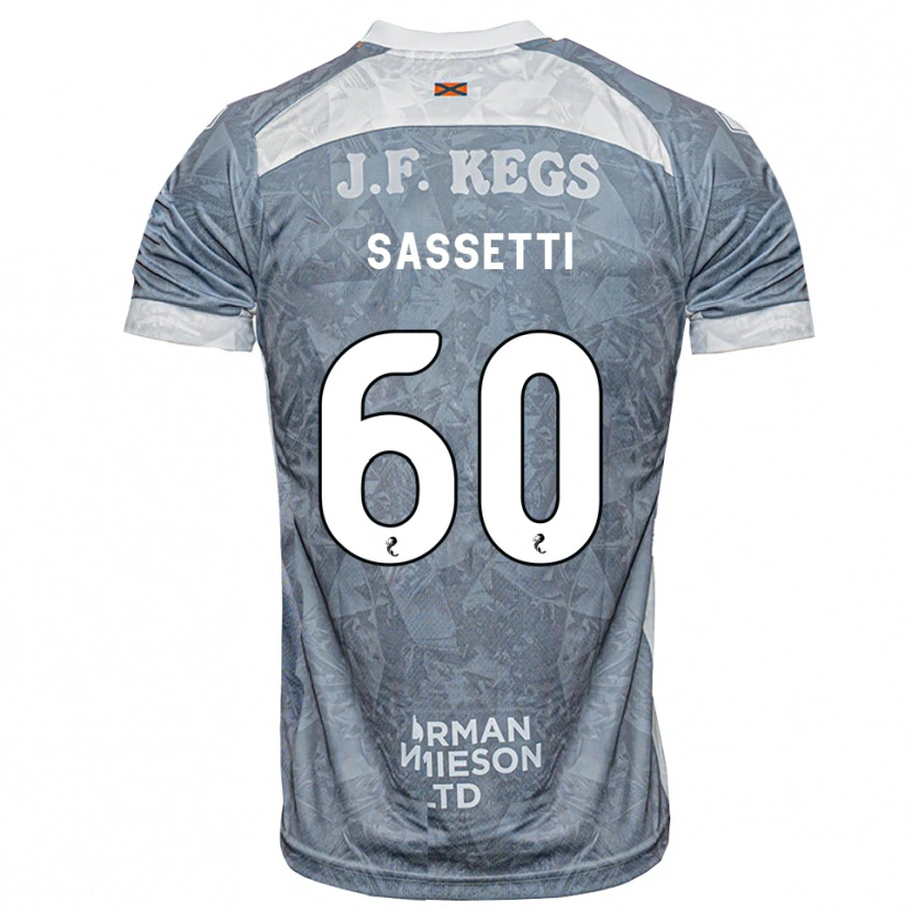 Danxen Men Lorenzo Sassetti #60 Lightslate Gray Away Jersey 2026/27 T-Shirt