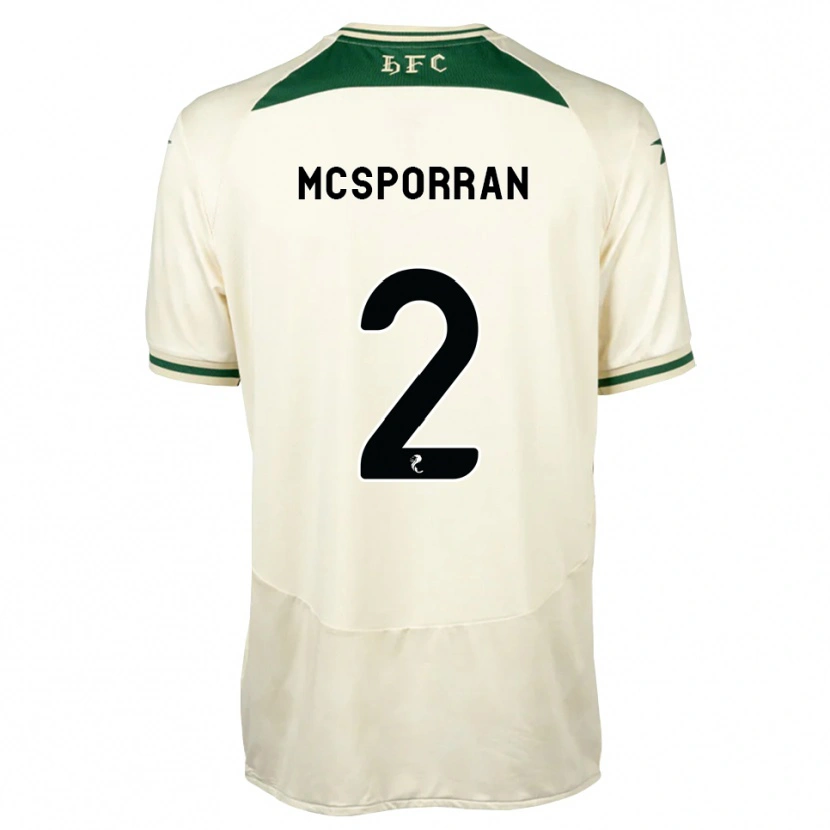 Danxen Men Arran Mcsporran #2 White Forest Green Away Jersey 2026/27 T-Shirt