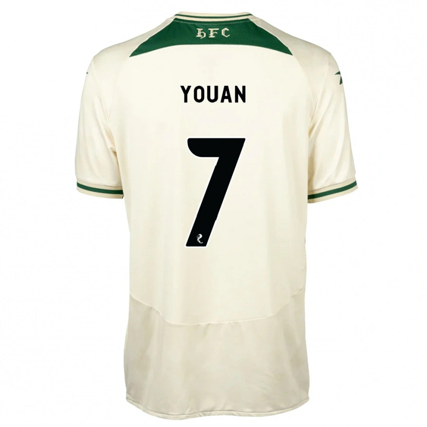 Danxen Men Élie Youan #7 White Forest Green Away Jersey 2026/27 T-Shirt