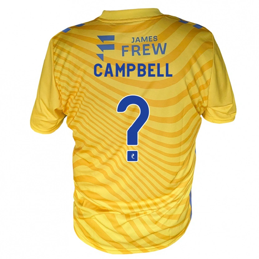Danxen Men Jillian Campbell #0 Royalblue Yellow Away Jersey 2026/27 T-Shirt