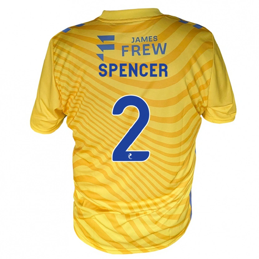 Danxen Men Joe Spencer #2 Royalblue Yellow Away Jersey 2026/27 T-Shirt