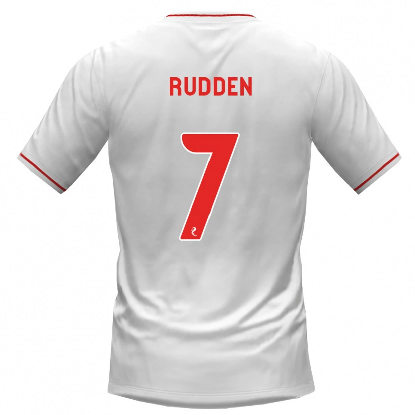Danxen Men Zak Rudden #7 White Red Away Jersey 2026/27 T-Shirt