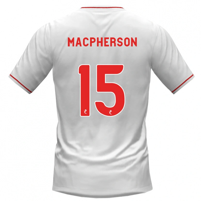 Danxen Men Cammy Macpherson #15 White Red Away Jersey 2026/27 T-Shirt