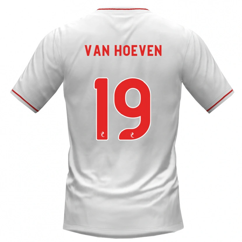 Danxen Men Bradly Van Hoeven #19 White Red Away Jersey 2026/27 T-Shirt