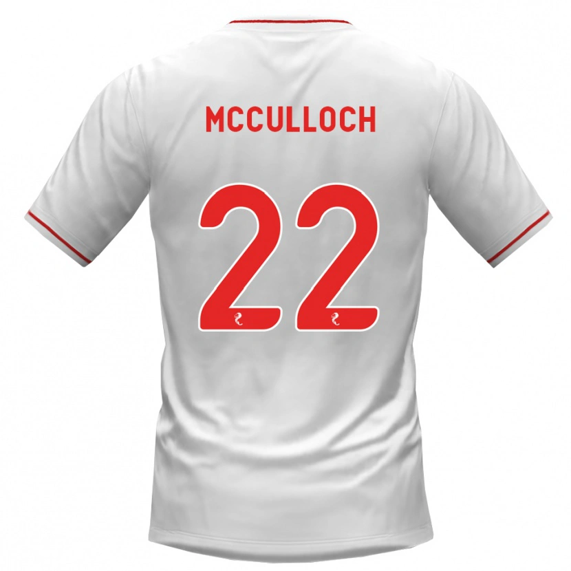 Danxen Men Seren Mcculloch #22 White Red Away Jersey 2026/27 T-Shirt