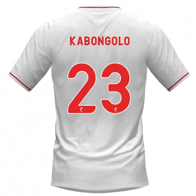 Danxen Men Brooklyn Kabongolo #23 White Red Away Jersey 2026/27 T-Shirt