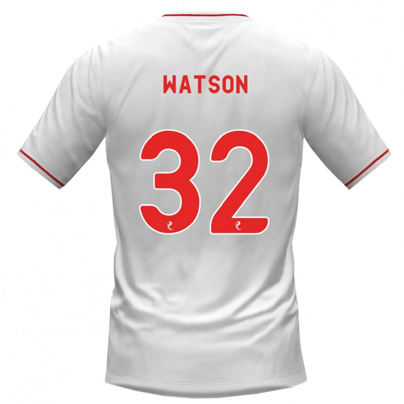 Danxen Men Ashley Watson #32 White Red Away Jersey 2026/27 T-Shirt