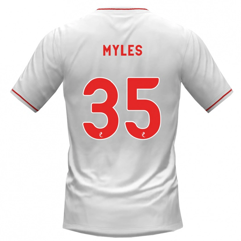 Danxen Men Evan Myles #35 White Red Away Jersey 2026/27 T-Shirt