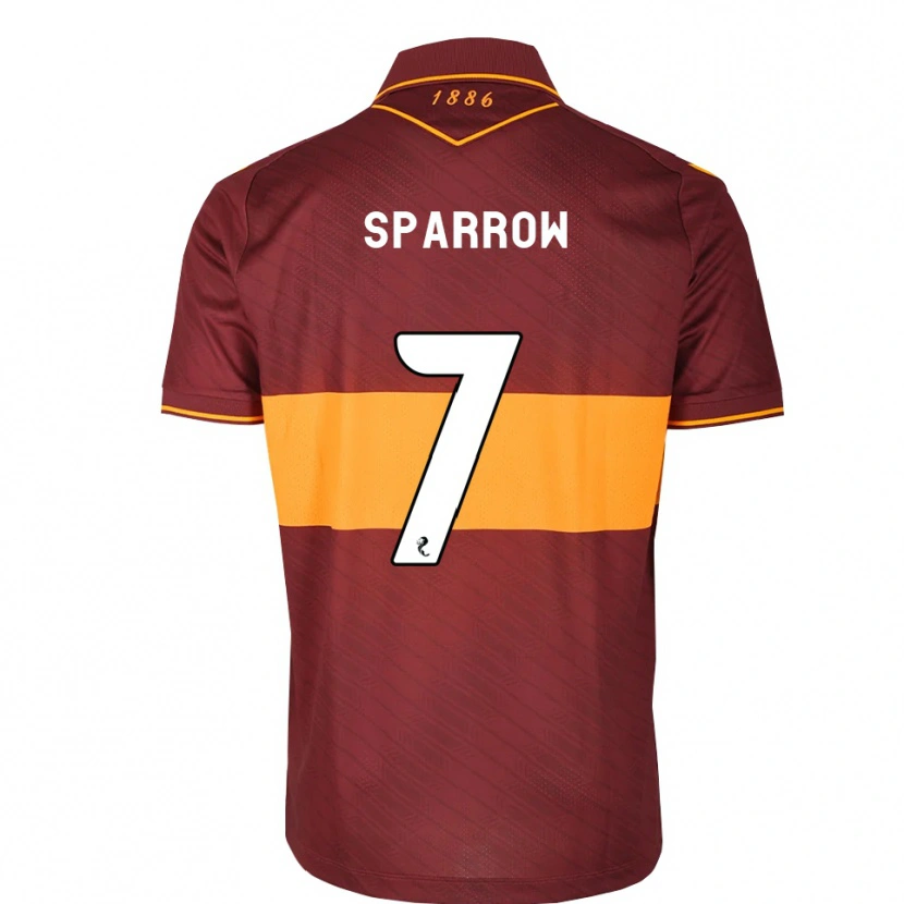 Danxen Men Tom Sparrow #7 Orange Maroon Away Jersey 2026/27 T-Shirt