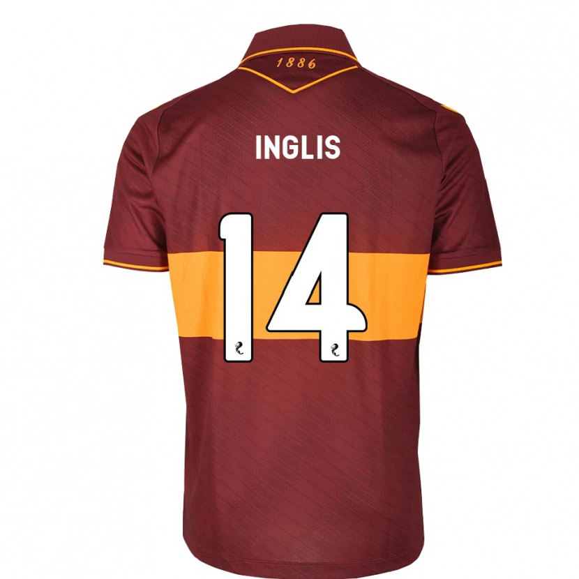 Danxen Men Gill Inglis #14 Orange Maroon Away Jersey 2026/27 T-Shirt