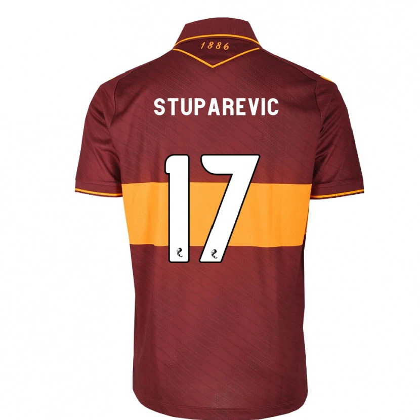 Danxen Men Filip Stuparevic #17 Orange Maroon Away Jersey 2026/27 T-Shirt