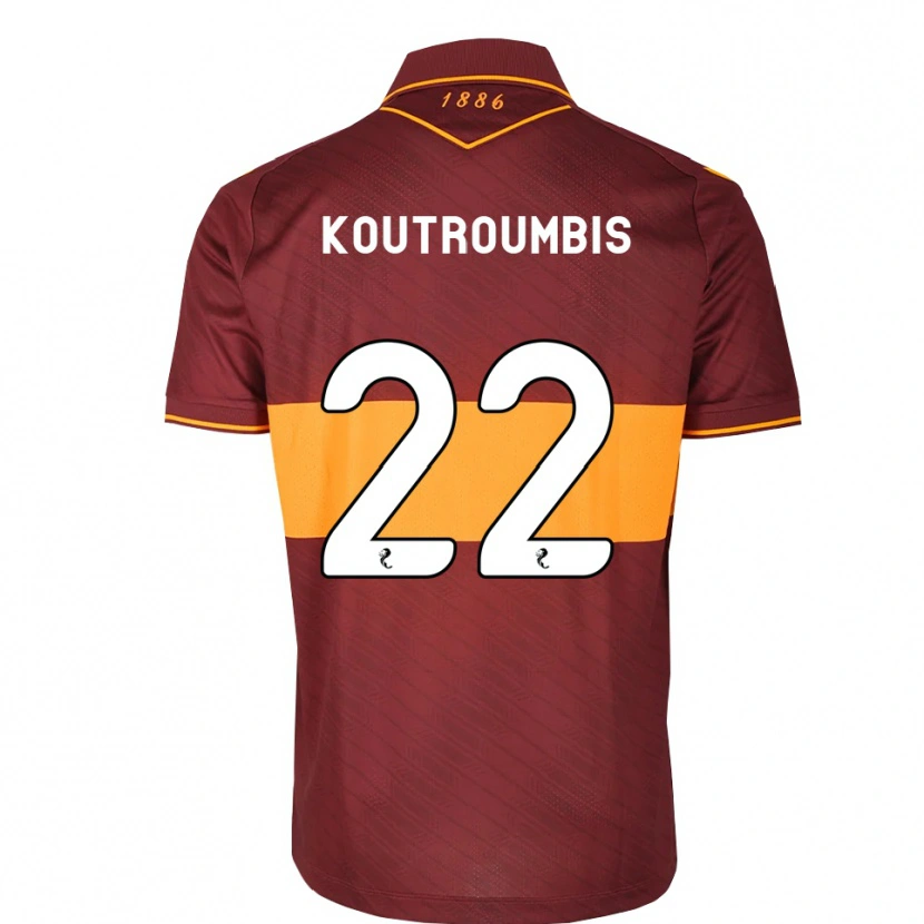Danxen Men John Koutroumbis #22 Orange Maroon Away Jersey 2026/27 T-Shirt
