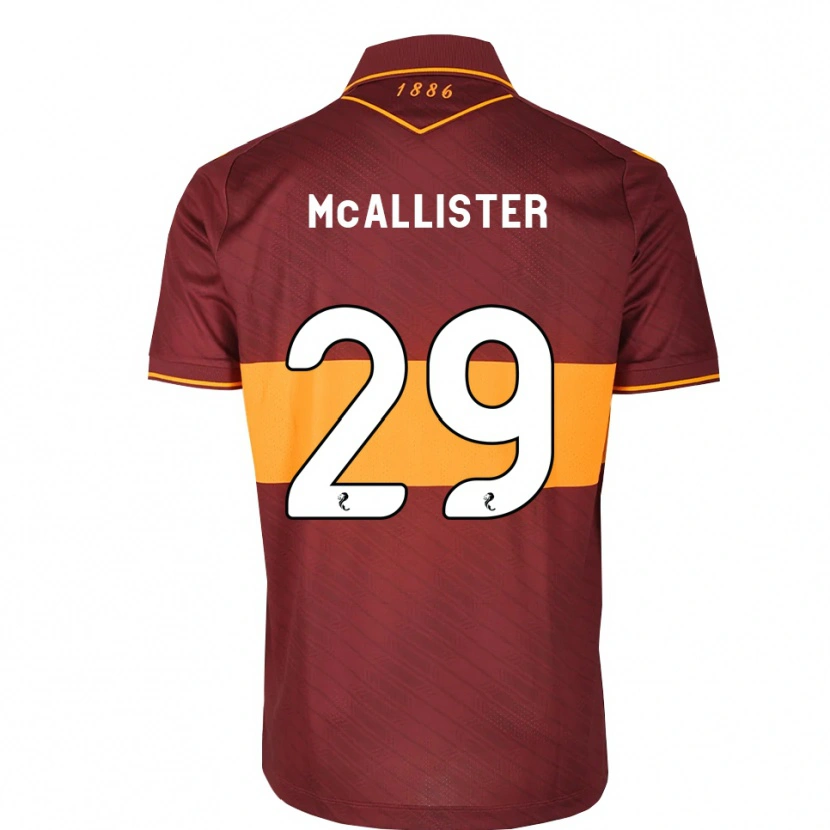 Danxen Men Zander Mcallister #29 Orange Maroon Away Jersey 2026/27 T-Shirt